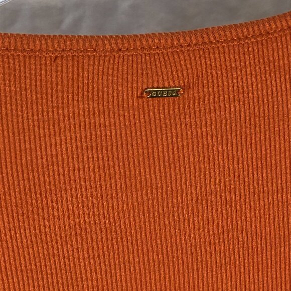 Dark Orange wrap top - L - Picture 8 of 9